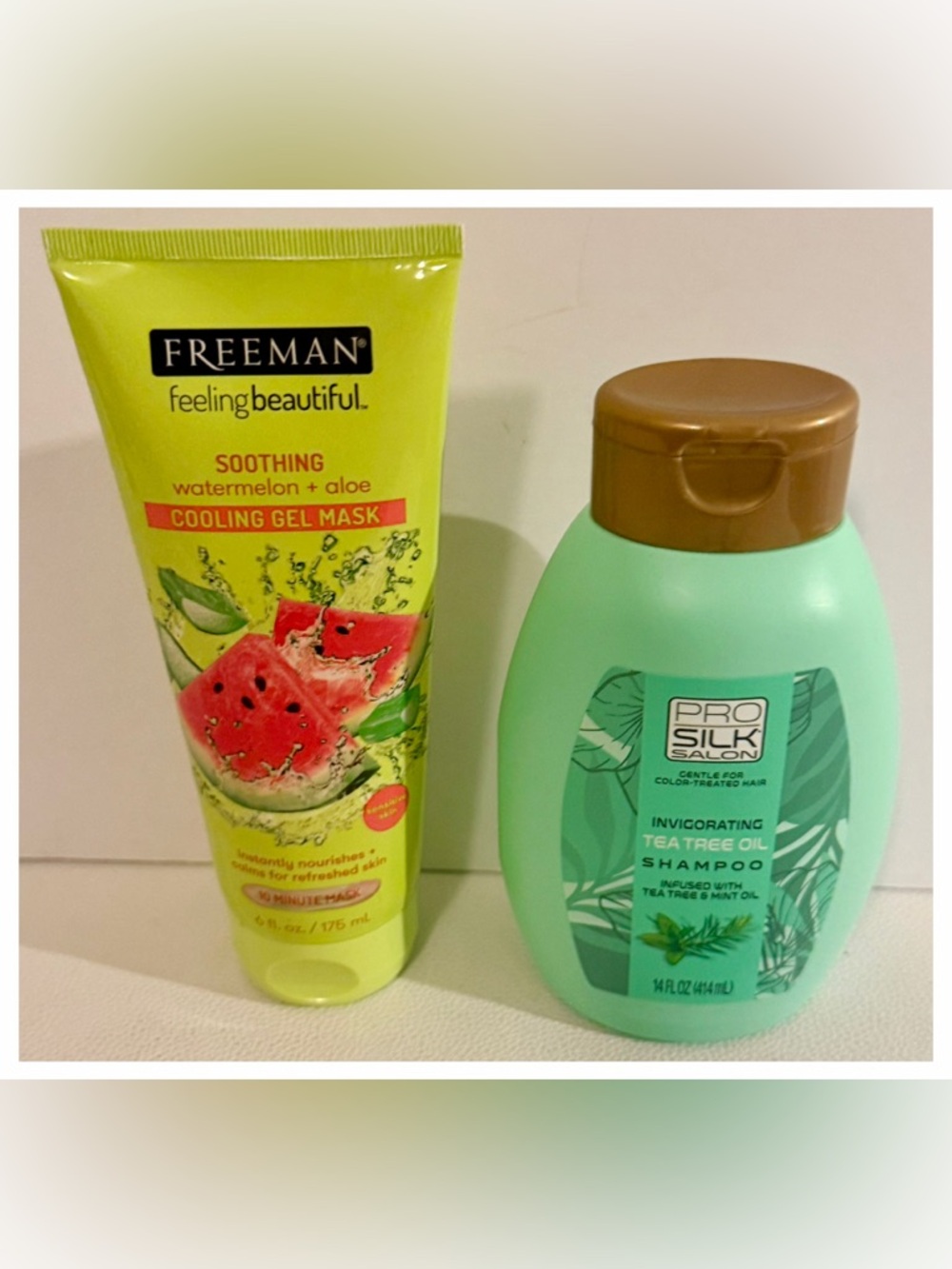 Freeman Watermelon Aloe Mask + Pro Silk Tea Tree Shampoo Bundle NEW